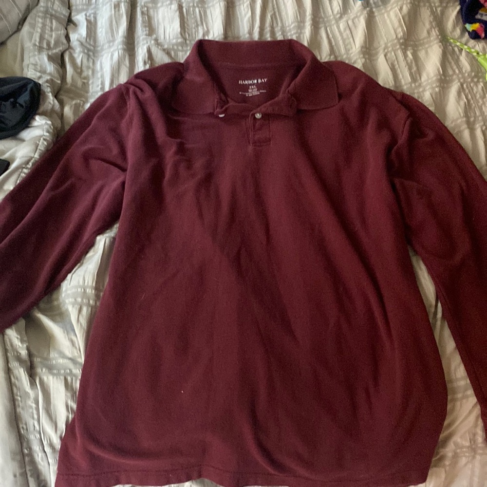 Mens 2xl harbor bay long sleeve polo
